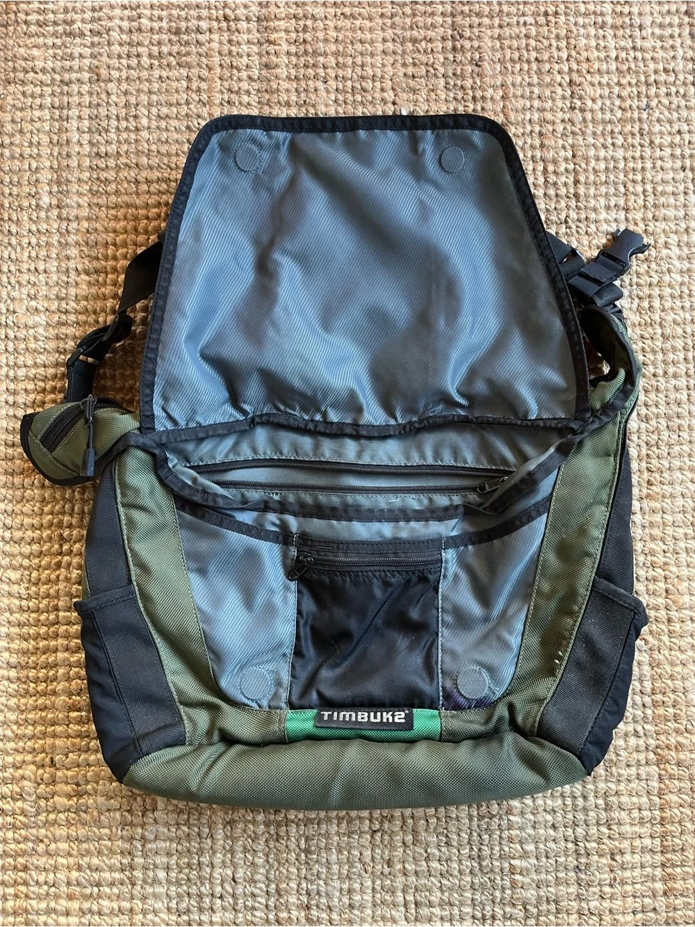 Timbuk2 Classic Green and Black Messenger Bag
